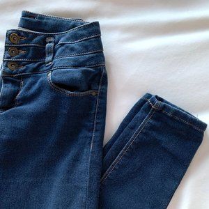 High Waisted Dark Wash Skinny Jeans